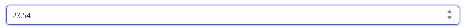 Blazor NumberInput Component